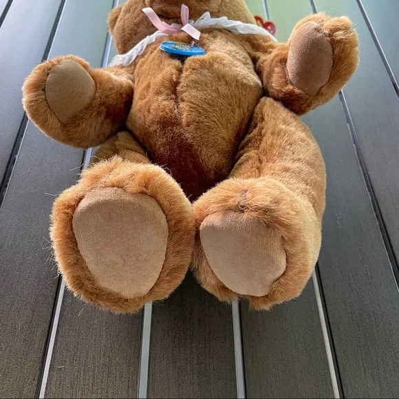 VINTAGE 1985 DAKIN MAMA TEDDY BEAR WITH MOVABLE HEAD, ARMS, AND LEGS!! - Picture 4 of 10